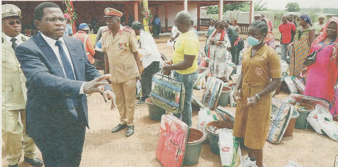 Obala: Quelques 75 familles touchées par les inondations de mai dernier ont bénéficié de l’aide de l’État